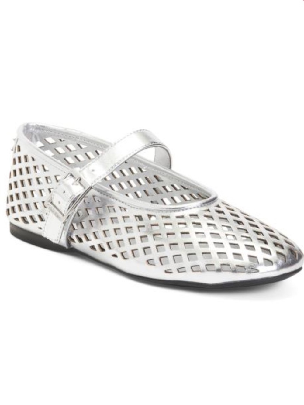 CALVIN KLEIN woven ballet flats